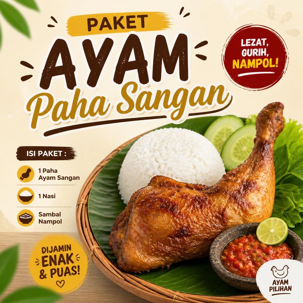 Paket Ayam Paha Sangan
